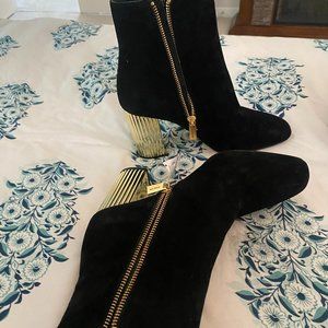 Michael Kors Gold Heel Boots